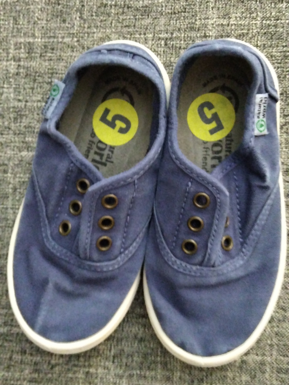 Kids Canvas Slip-On Shoes - Navy Blue